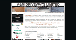 Desktop Screenshot of amdriveways.com