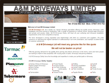 Tablet Screenshot of amdriveways.com